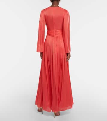 Remi georgette maxi dress | Costarellos