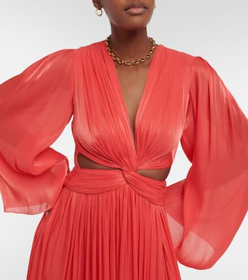 Remi georgette maxi dress | Costarellos