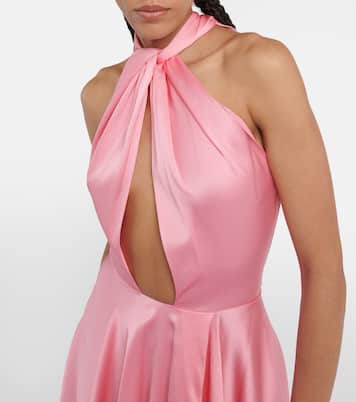 Cutout asymmetric halterneck dress | Stella McCartney