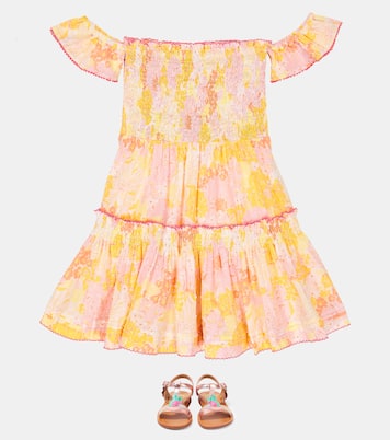 Bedrucktes Kleid Aurora aus Baumwolle | Poupette St Barth Kids