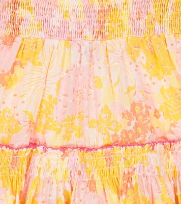 Bedrucktes Kleid Aurora aus Baumwolle | Poupette St Barth Kids