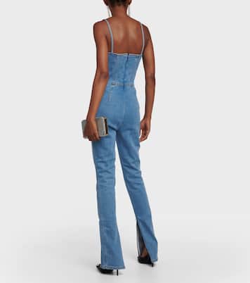 Mono en denim con bustier | Magda Butrym