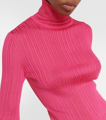 Ribbed-knit turtleneck top | Tom Ford