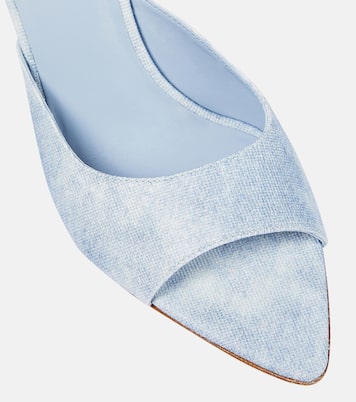 Pantoletten Perni 04 Uni aus Denim | Gia Borghini