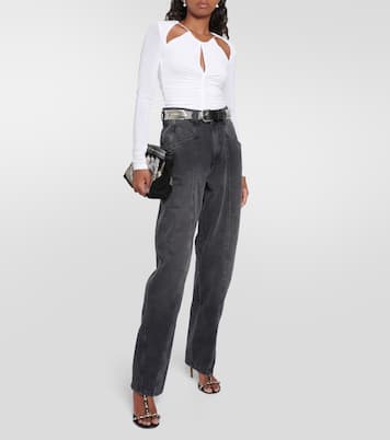 Levona cutout ruched jersey top | Isabel Marant