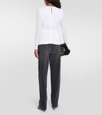 Levona cutout ruched jersey top | Isabel Marant