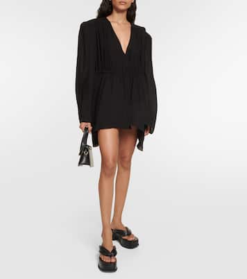 Miniabito asimmetrico in seta | Wardrobe.NYC
