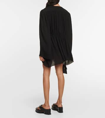Miniabito asimmetrico in seta | Wardrobe.NYC