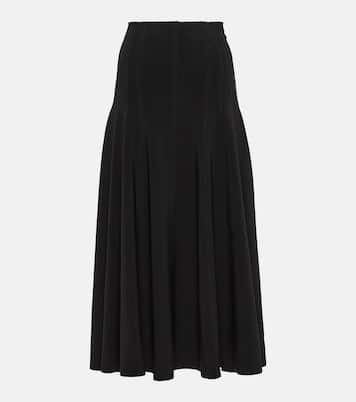 Jupe midi Grace à taille haute | Norma Kamali