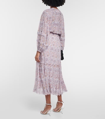 Vestido midi de crepé floral | Marant Etoile