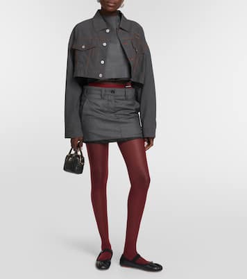 Collant in maglia | Miu Miu