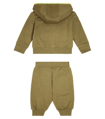 Bébé – Ensemble sweat-shirt à capuche et pantalon de survêtement en coton | Versace Kids