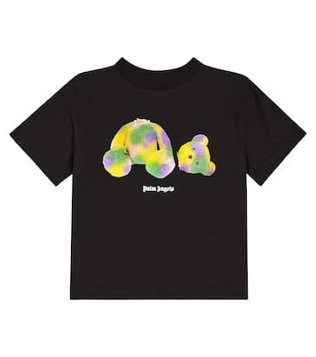 T-shirt in jersey di cotone con stampa | Palm Angels Kids