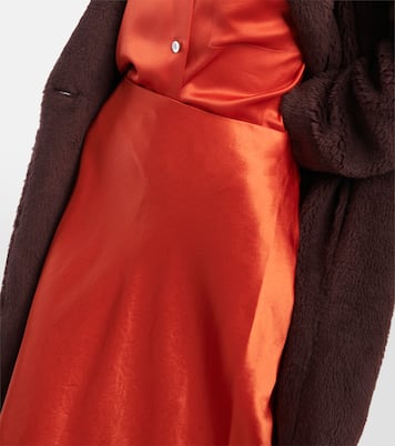Satin midi skirt  | Vince