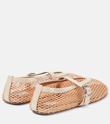 Ballerine in mesh con vernice | Alaïa