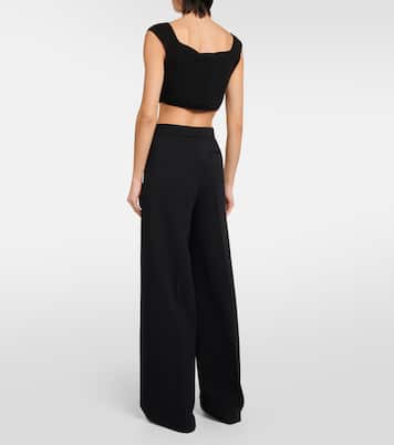Pantaloni a gamba larga Alane in cady | Joseph