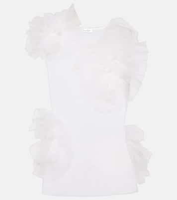 Ruffled mesh tank top | Acne Studios