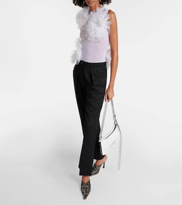 Ruffled mesh tank top | Acne Studios
