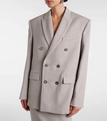 Double-breasted wool blazer | Wardrobe.NYC
