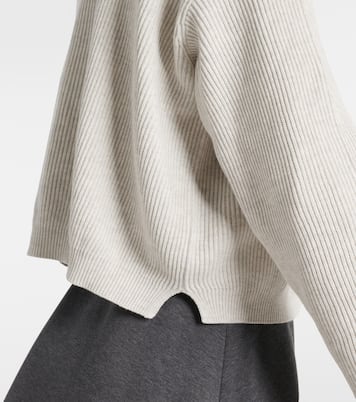 Pullover in cotone a coste | Brunello Cucinelli