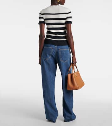 Top de algodón a rayas | Valentino