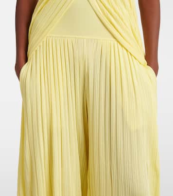 Pantaloni regular in jersey a vita alta | Alaïa