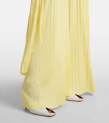 Pantaloni regular in jersey a vita alta | Alaïa
