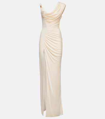 Medusa '95 draped crêpe gown | Versace