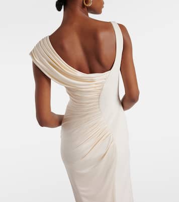 Medusa '95 draped crêpe gown | Versace