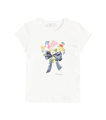 T-shirt in misto cotone con stampa | Monnalisa