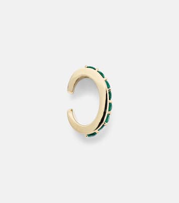 Boucle d'oreille Lola en or 18 ct, émeraudes et diamants | Anita Ko