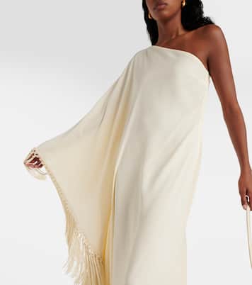 Arno fringed crêpe cady maxi dress | Taller Marmo
