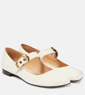 Polly leather Mary Jane flats | Chloé