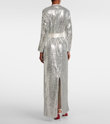 Allegra sequined wrap coat | Markarian