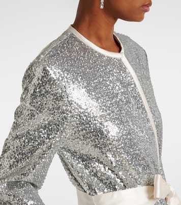 Allegra sequined wrap coat | Markarian