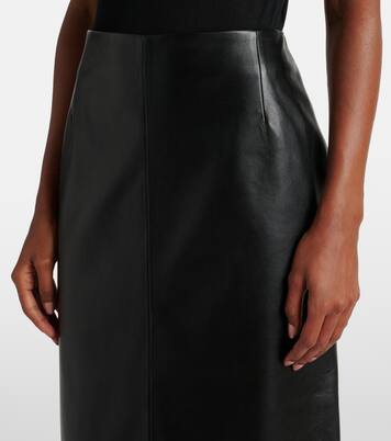 Gonna midi Lady in pelle | Nour Hammour