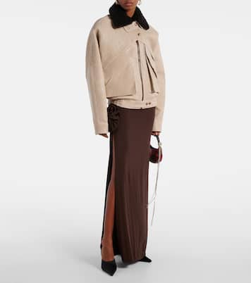 Lederjacke mit Shearling | Magda Butrym