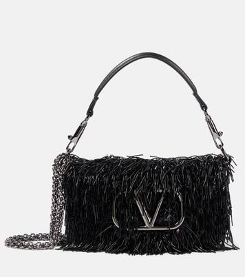 Verzierte Schultertasche Locò Small aus Leder | Valentino Garavani