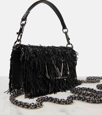 Verzierte Schultertasche Locò Small aus Leder | Valentino Garavani