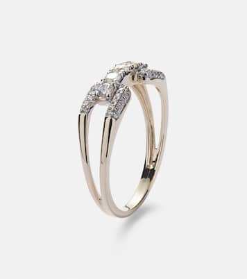 Bague Harness en or 14 ct et diamants | Stone and Strand