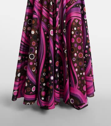 Gonna lunga Fontane in cotone | Pucci
