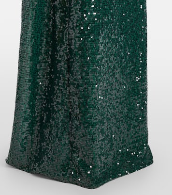 Abito lungo in georgette con paillettes | Erdem