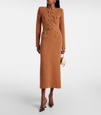Abito midi in tweed | Self-Portrait