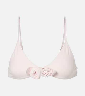 Top bikini con applicazione floreale | Coperni