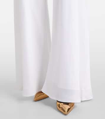 Gerade High-Rise-Hose aus Satin | Norma Kamali