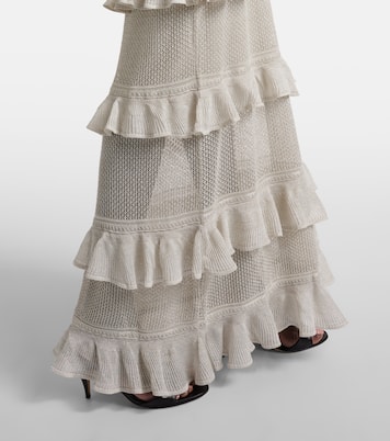 Vestido largo Crush Frilled con volantes | Zimmermann