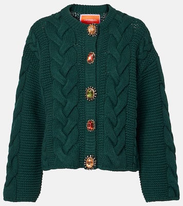 Cardigan Portrait in maglia a trecce | La DoubleJ