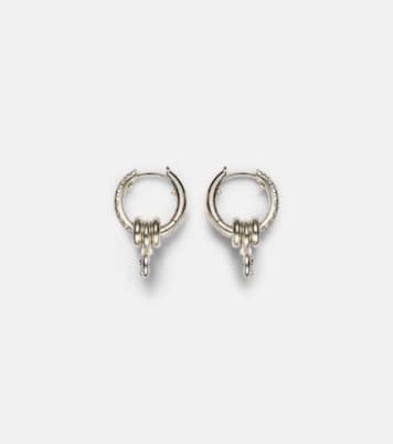 Zahra sterling silver earrings with diamonds | Spinelli Kilcollin
