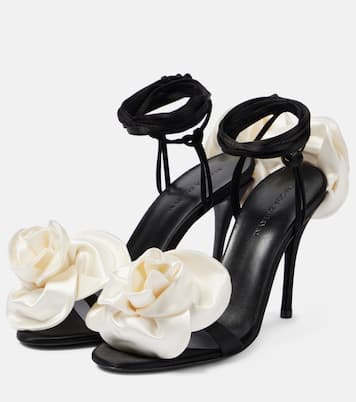 Sandales 105 en satin à fleurs | Magda Butrym