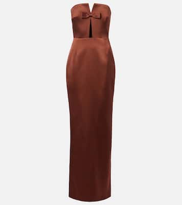 Holly bow-detail satin corset gown | The New Arrivals Ilkyaz Ozel